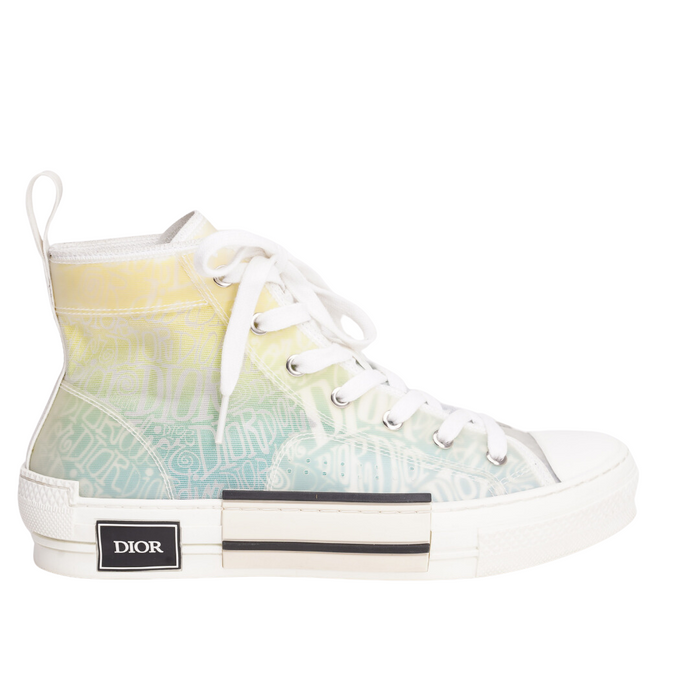 Sneakers Shawn Stussy x Dior B23 High 'Dior and Shawn Print - Yellow Green' 40