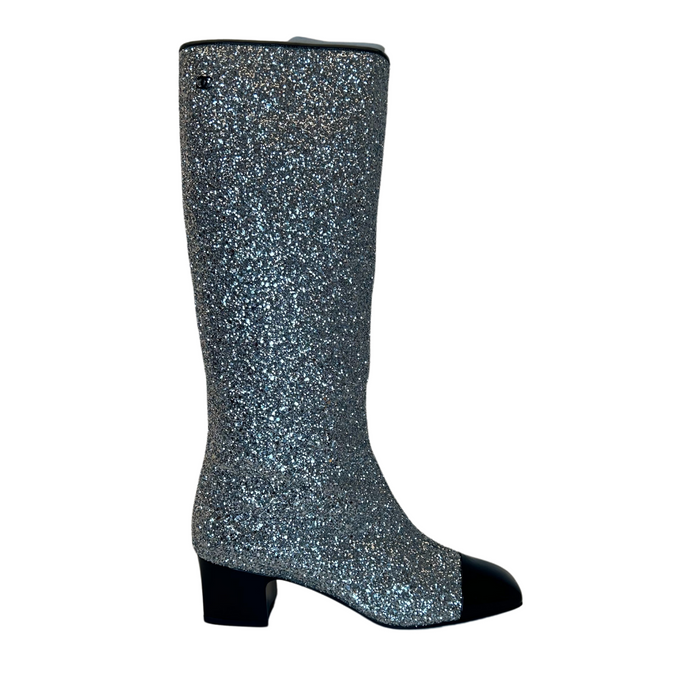 Bottes chanel à sequins 42