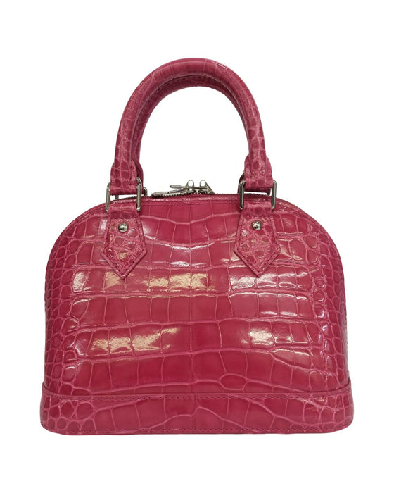 LV ALMA BB CROCO FUSCHIA NEW