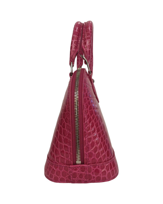 LV ALMA BB CROCO FUSCHIA NEW