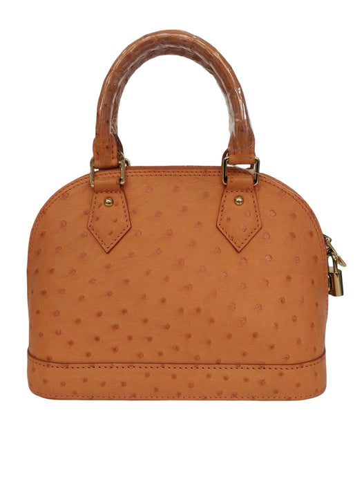 LV ALMA BB OSTRICH ORANGE NEW