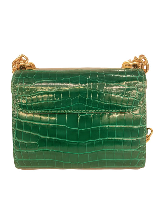 LV TWIST MINI CROCO EMERALD GHW NEW