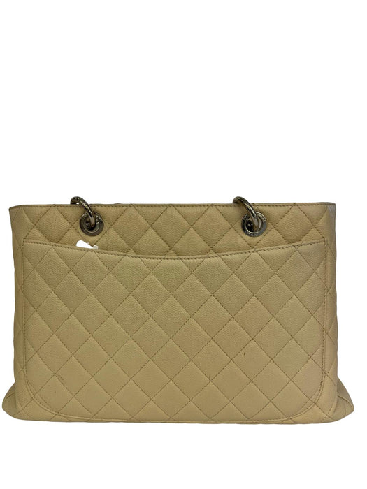 CHANEL GST BEIGE CAVIAR GHW PRW PRE-LOVED