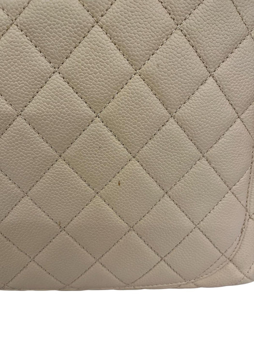 CHANEL GST BEIGE CAVIAR GHW PRW PRE-LOVED