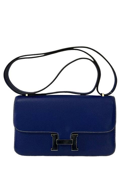 HERMES CONSTANCE ELAN BLUE ELECTRIC PHW PRE-LOVED